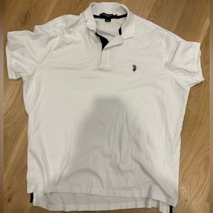 U.S. Polo Assn. Luxury Feel White Polo Shirt Size 3XL